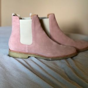new republic pink chelsea boots
